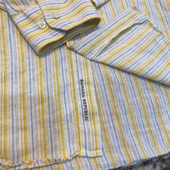 Banana Republic 100% Linen Button Down - XL - Picture 9 of 10